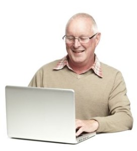 Happy Man with Laptop